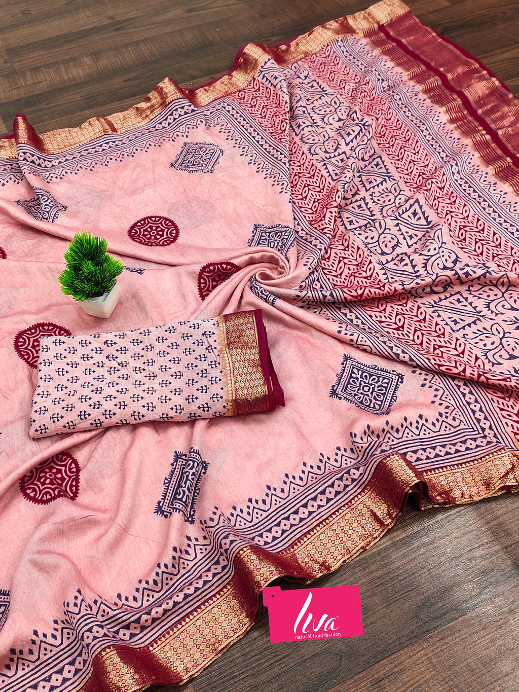 ASSAM SILK NATURAL CELLULOSE NYLON AND VISCOSE ZARI WEAVING ROSE PINK SAREE