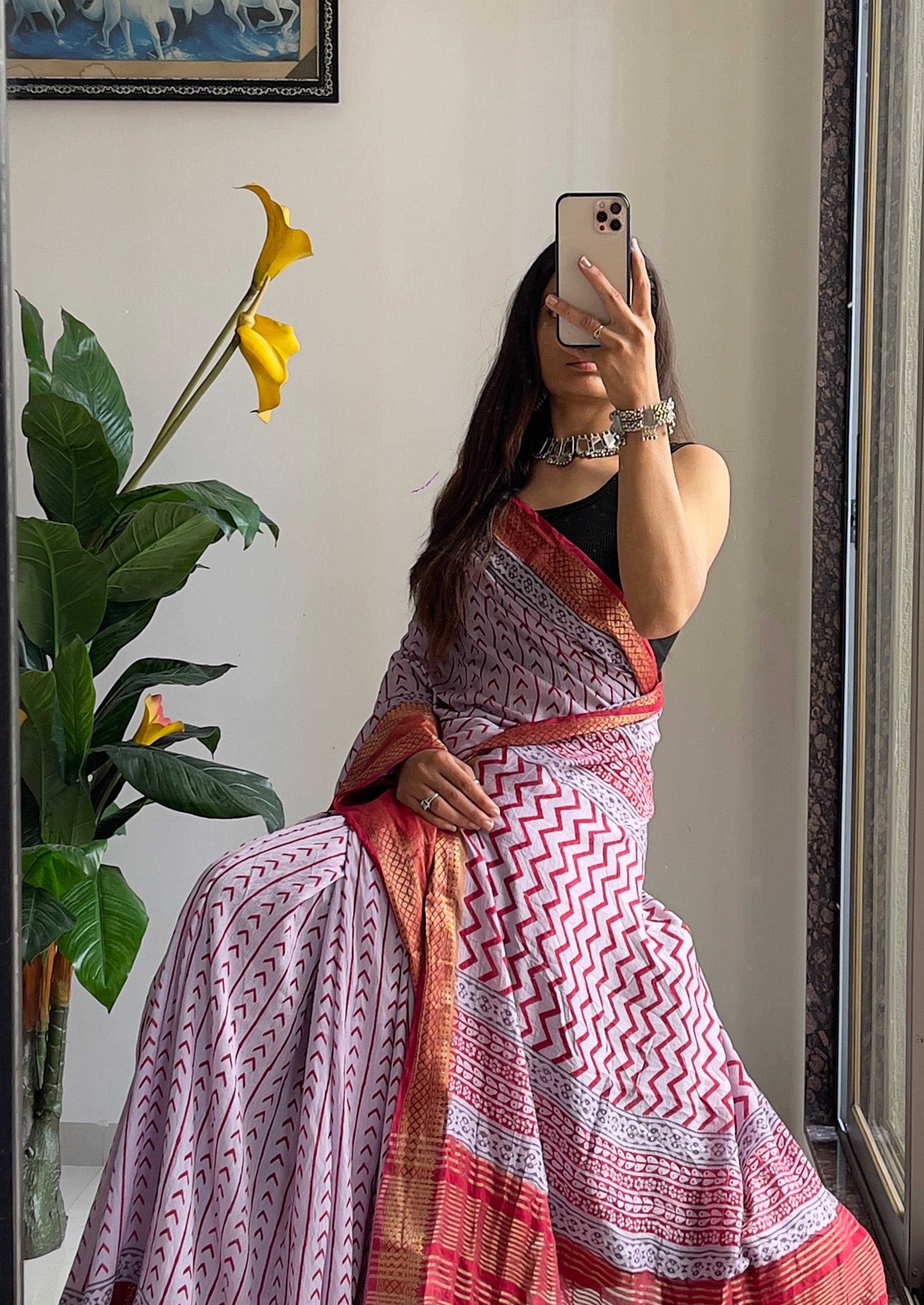 ASSAM SILK NATURAL CELLULOSE NYLON AND VISCOSE ZARI WEAVING GREY SAREE