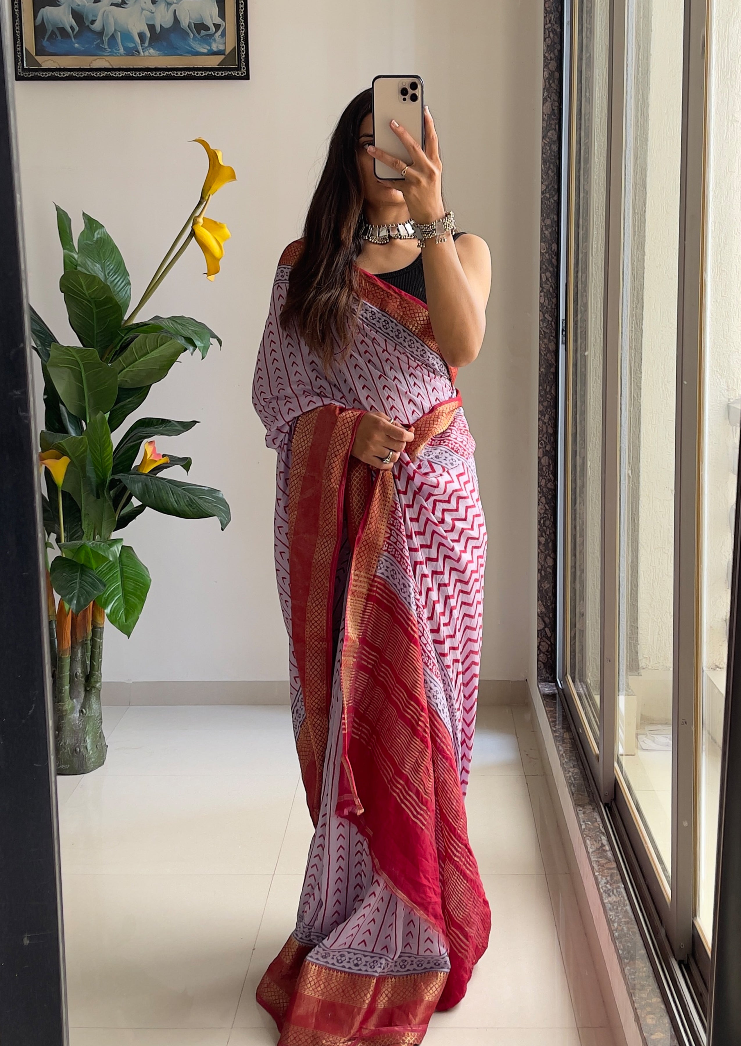 ASSAM SILK NATURAL CELLULOSE NYLON AND VISCOSE ZARI WEAVING GREY SAREE