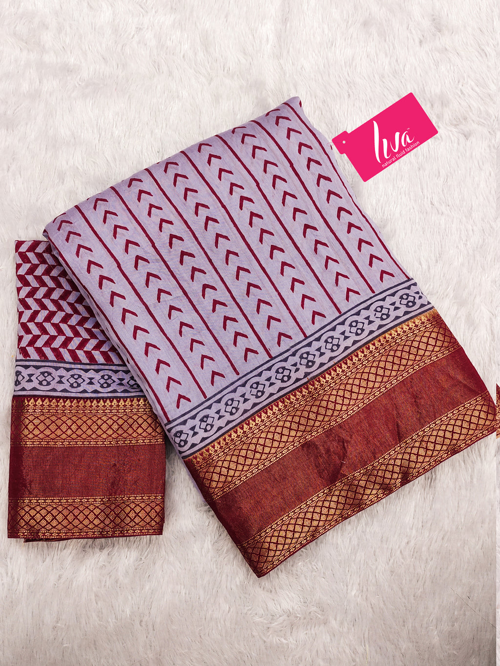 ASSAM SILK NATURAL CELLULOSE NYLON AND VISCOSE ZARI WEAVING GREY SAREE