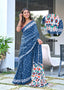 Damini Hand Block Bandhni With Flower Test Sarees