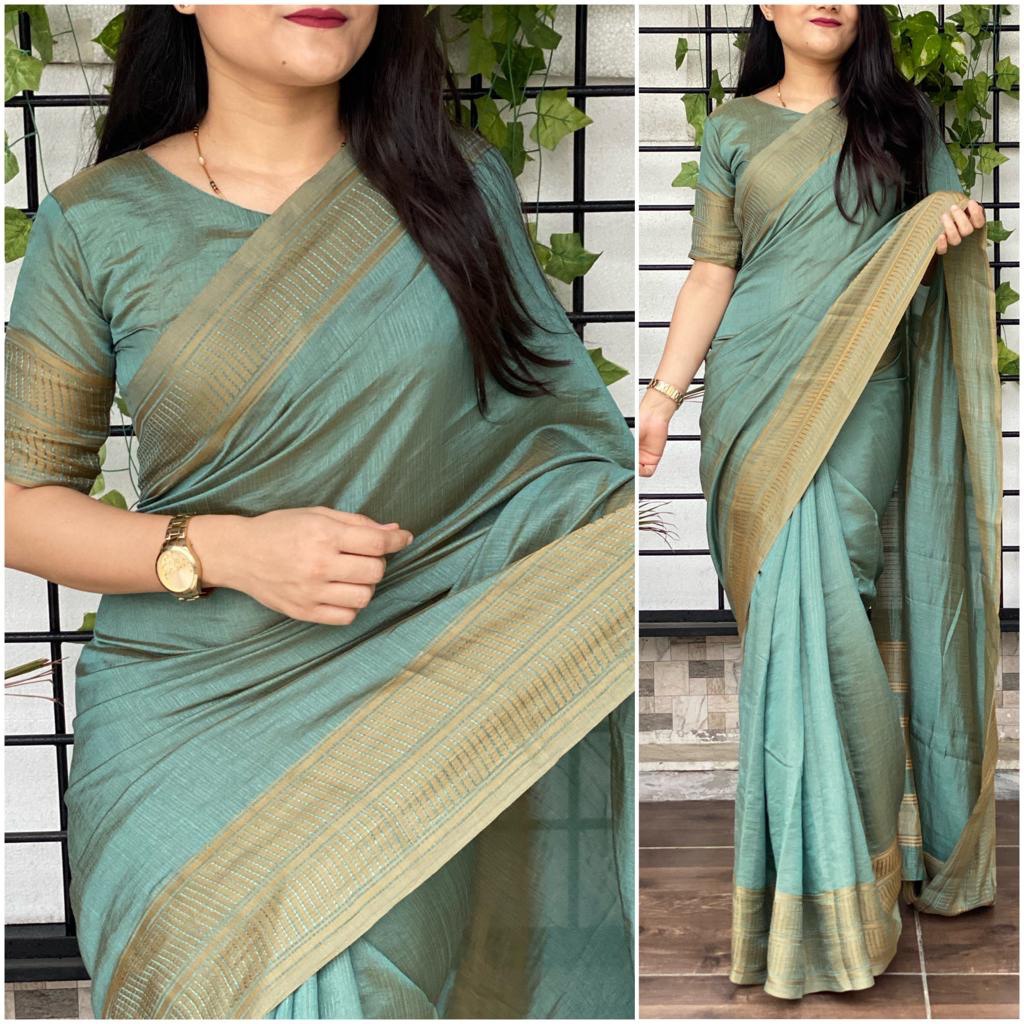 Bamboo silk saree