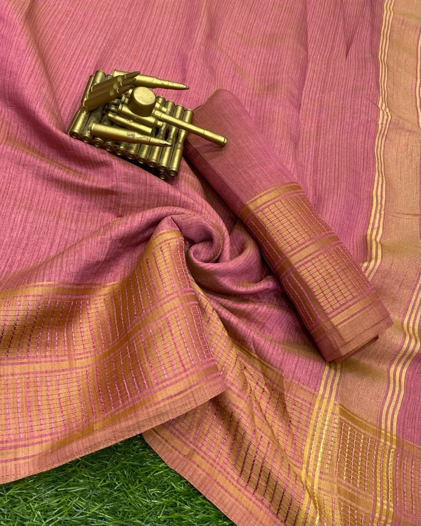 Bamboo silk saree