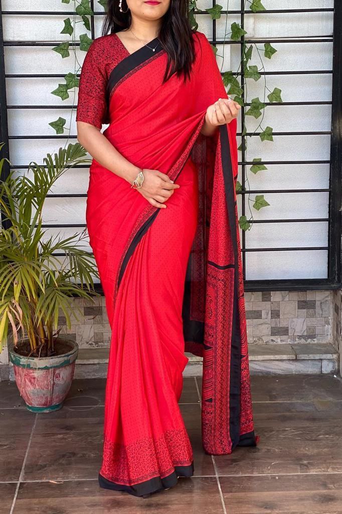 Silk Crape saree