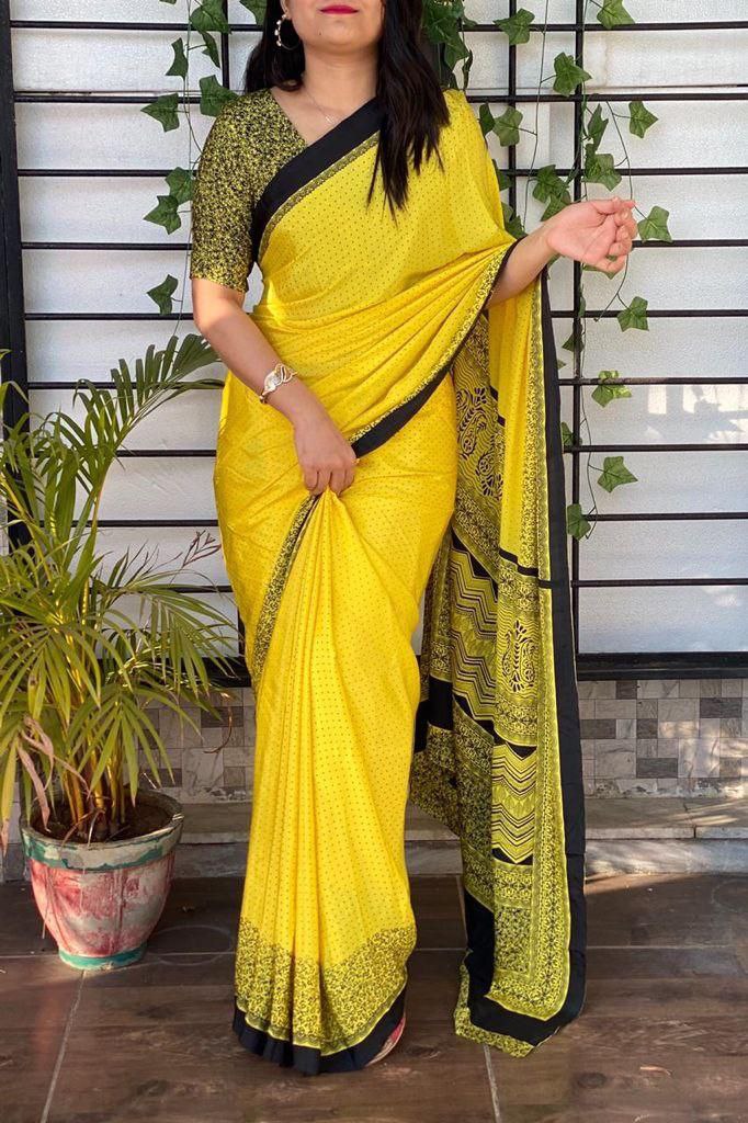 Silk Crape saree