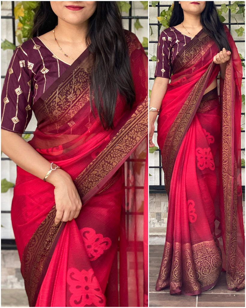 Chiffon saree