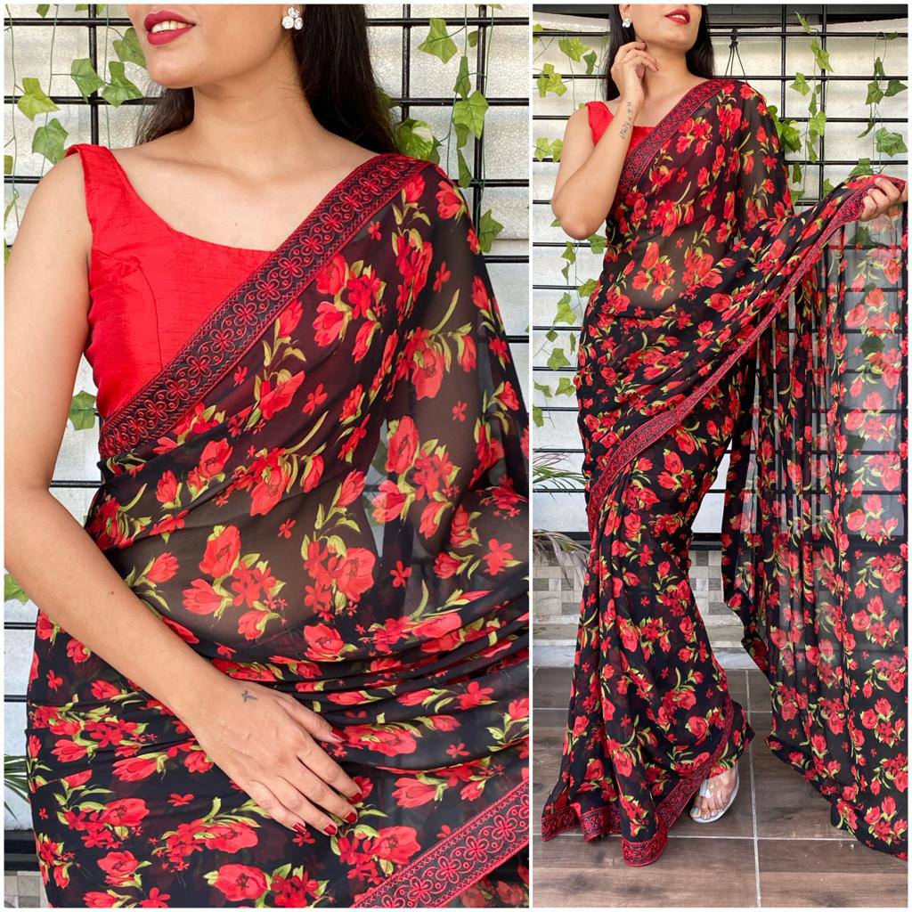 Georgette saree