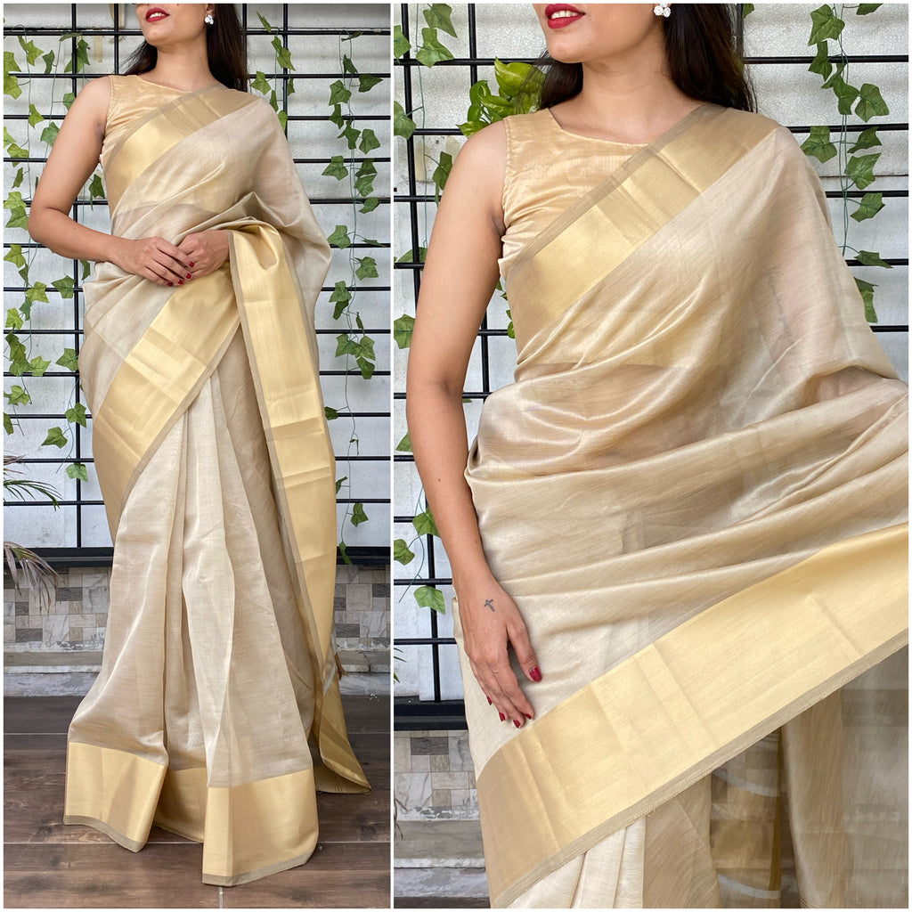 Organza silk saree