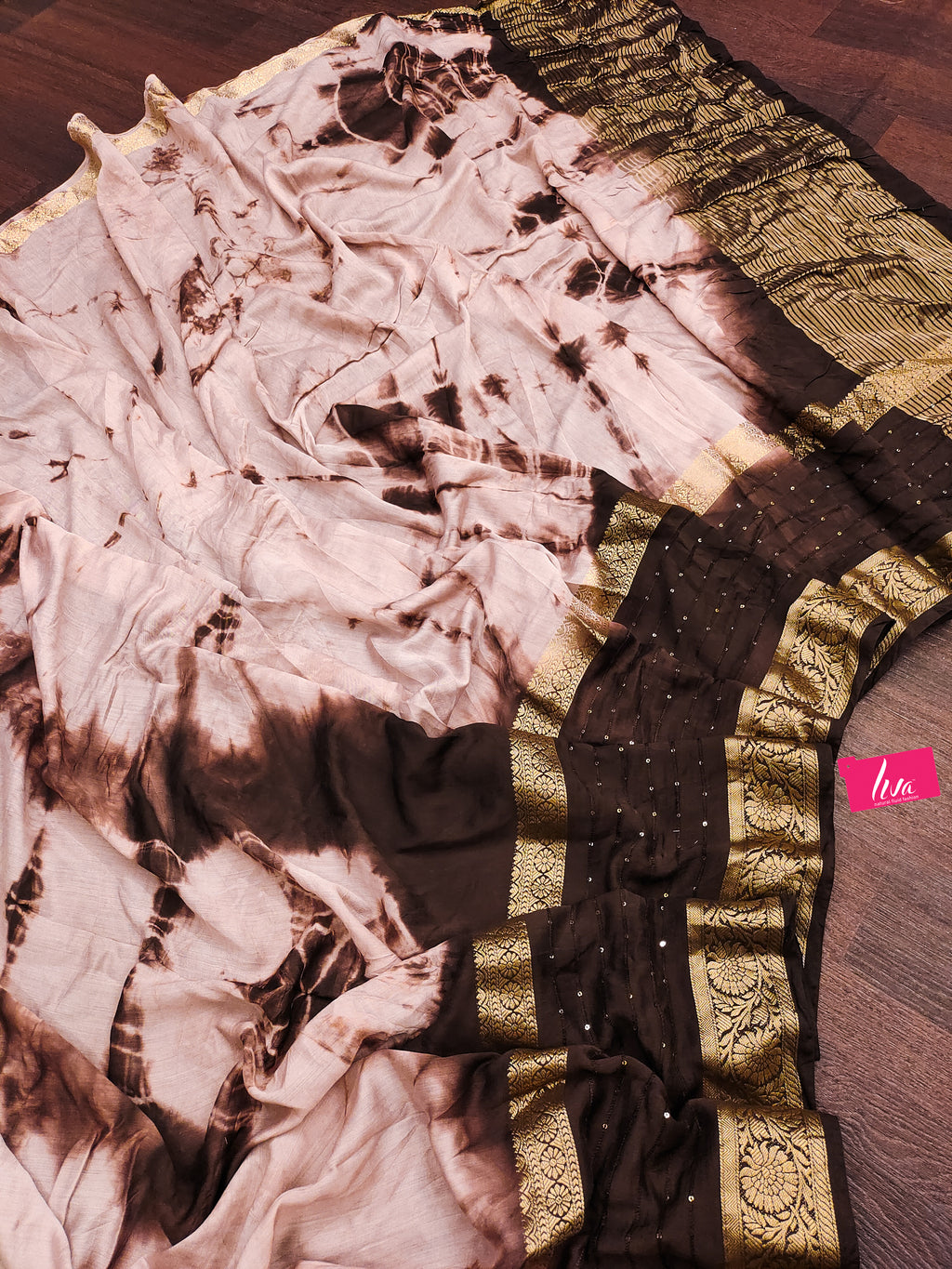 SELFI13 PRIMUM ASSAM SILK NECHRAL SOFT FANCY JACQUARD WITH SIKVANS BORDER DIMANDING WORK BEIGE SAREE