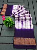 SELFI15 PRIMUM ASSAM SILK NECHRAL SOFT MATIRYAL VIOLET SAREE