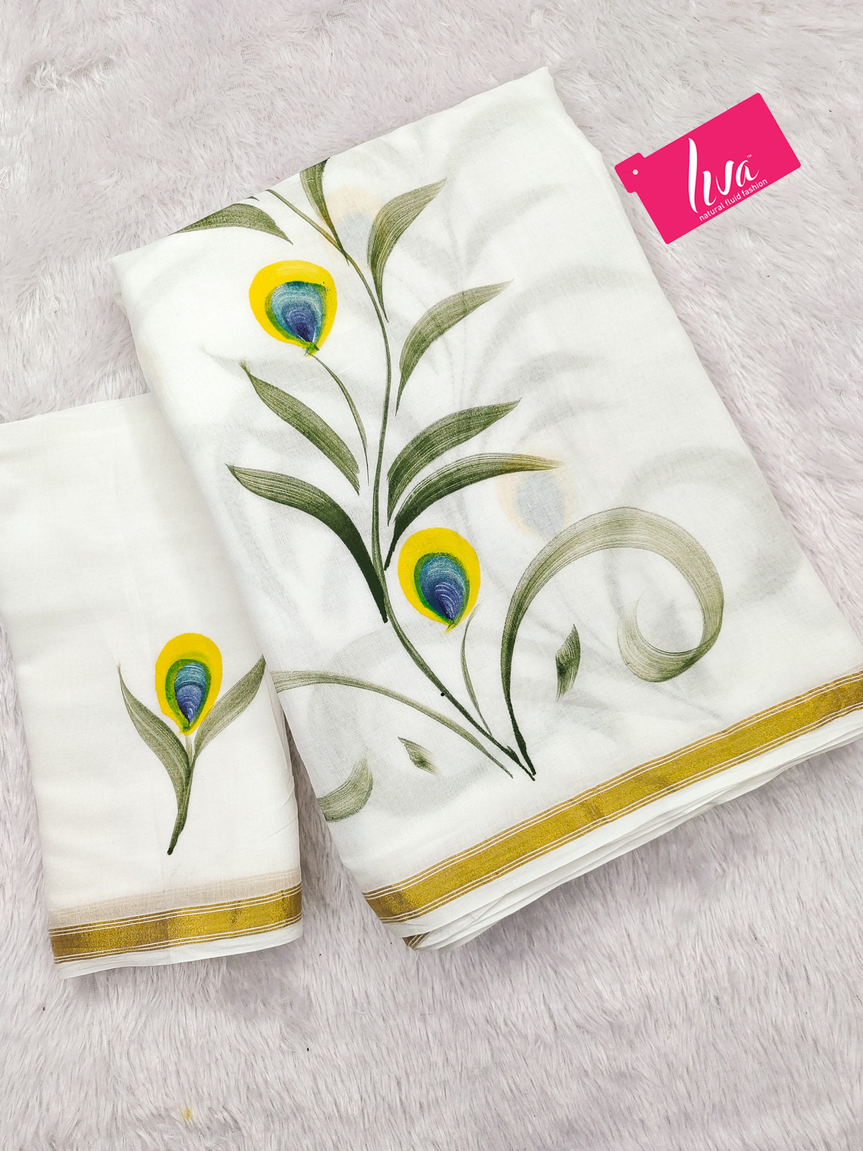 SELFI28 SOFT MASLIN COTTON WITH HEVY ZARI BODAR WHITE SAREE