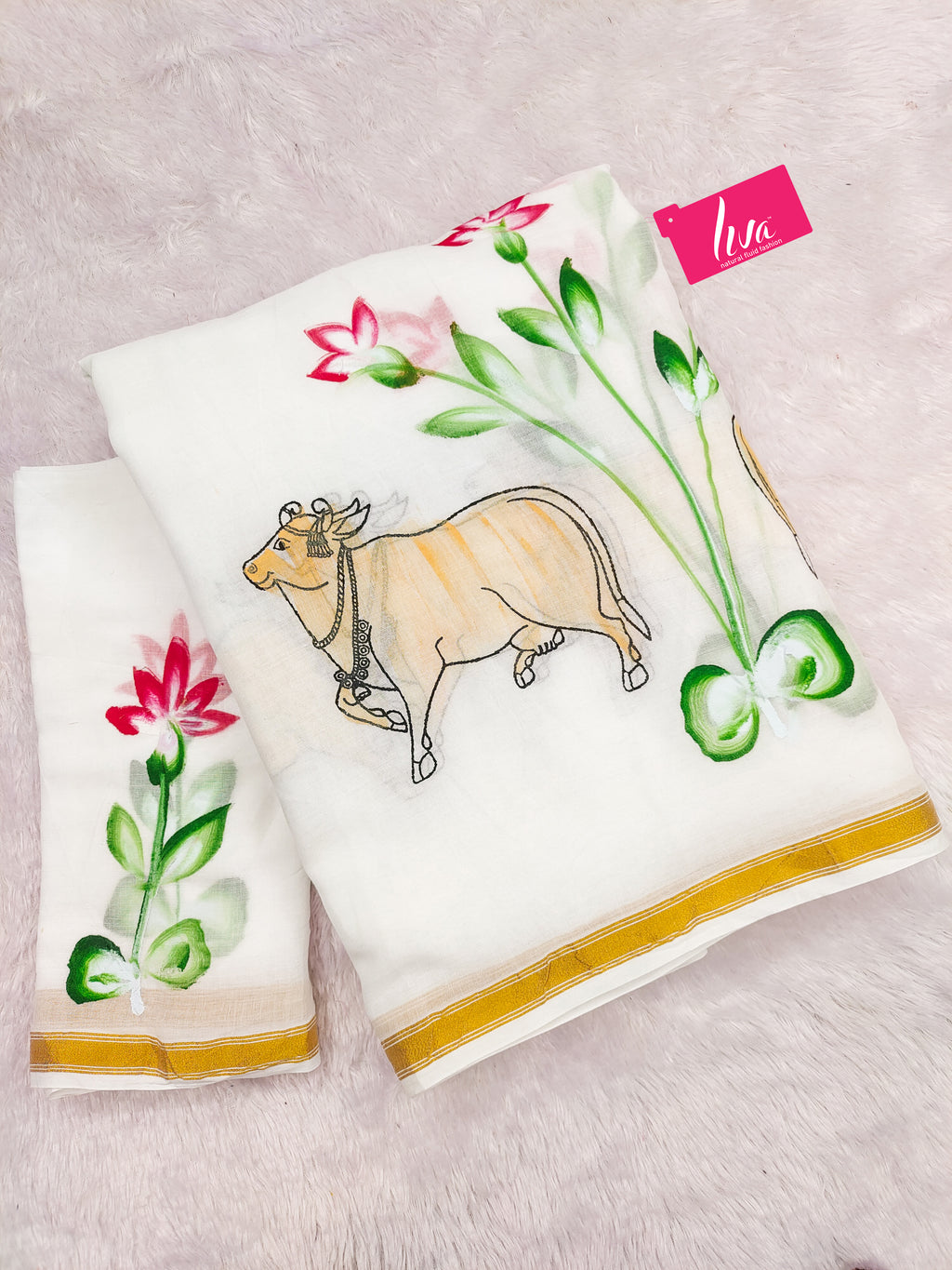 SELFI29 SOFT MASLIN COTTON WITH HEVY ZARI BODAR WHITE SAREE