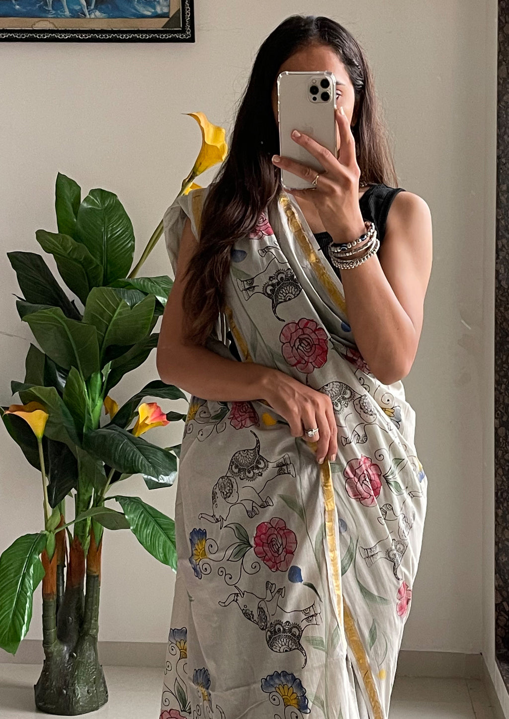 SELFI30 SOFT MASLIN COTTON WITH HEVY ZARI BODAR GREY SAREE