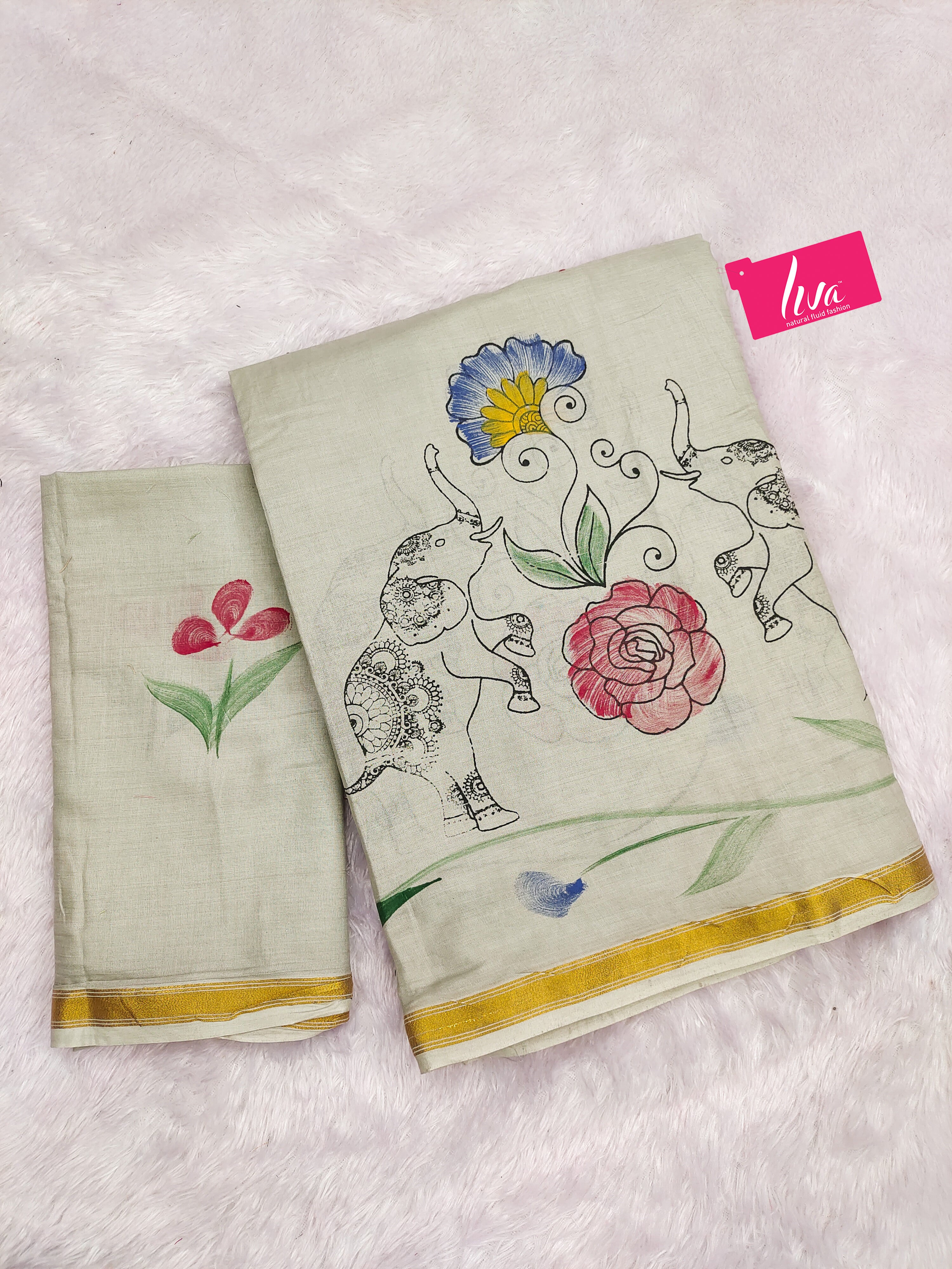 SELFI30 SOFT MASLIN COTTON WITH HEVY ZARI BODAR GREY SAREE
