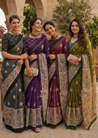 PURE MULMUL COTTON IKKAT PRINTED WITH KALAMKARI PRINTD PALLU MAROON SAREE WITH BLOUSE