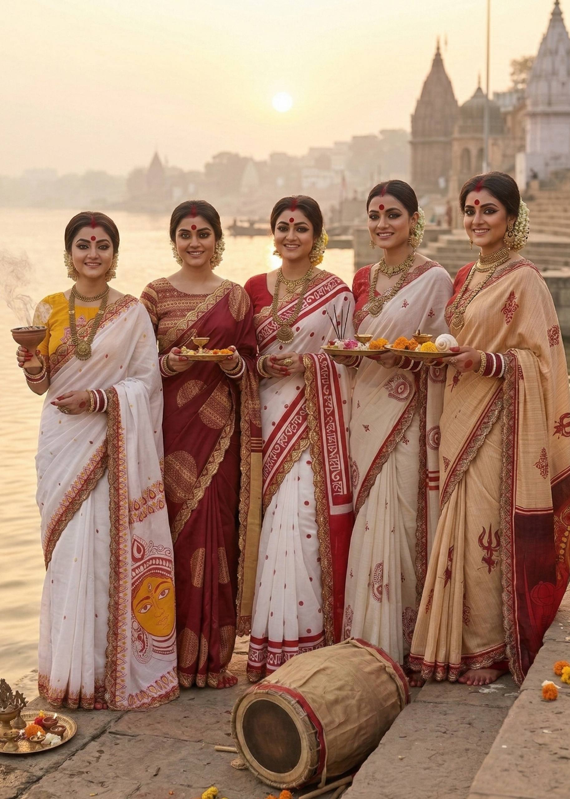 MULMUL COTTON HAND BLOCK PRINTE WITH HEVY EMBROIDERY LACE WHITE AND RED SAREE WITH BLOUSE