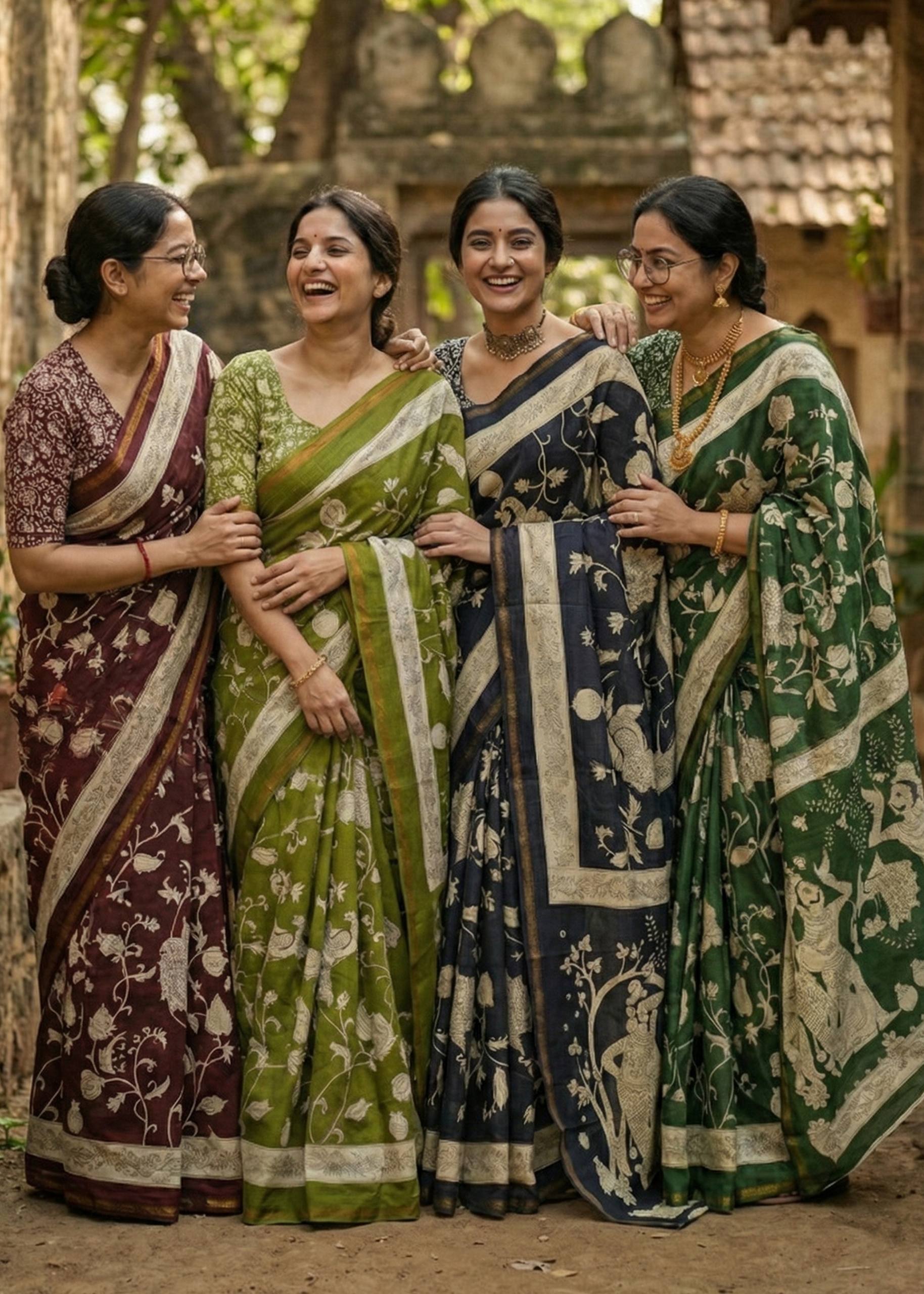 SOFT MASLIN  MULMUL COTTON WITH HEVY ZARI BORDER MEHANDI GREEN SAREE WITH BLOUSE