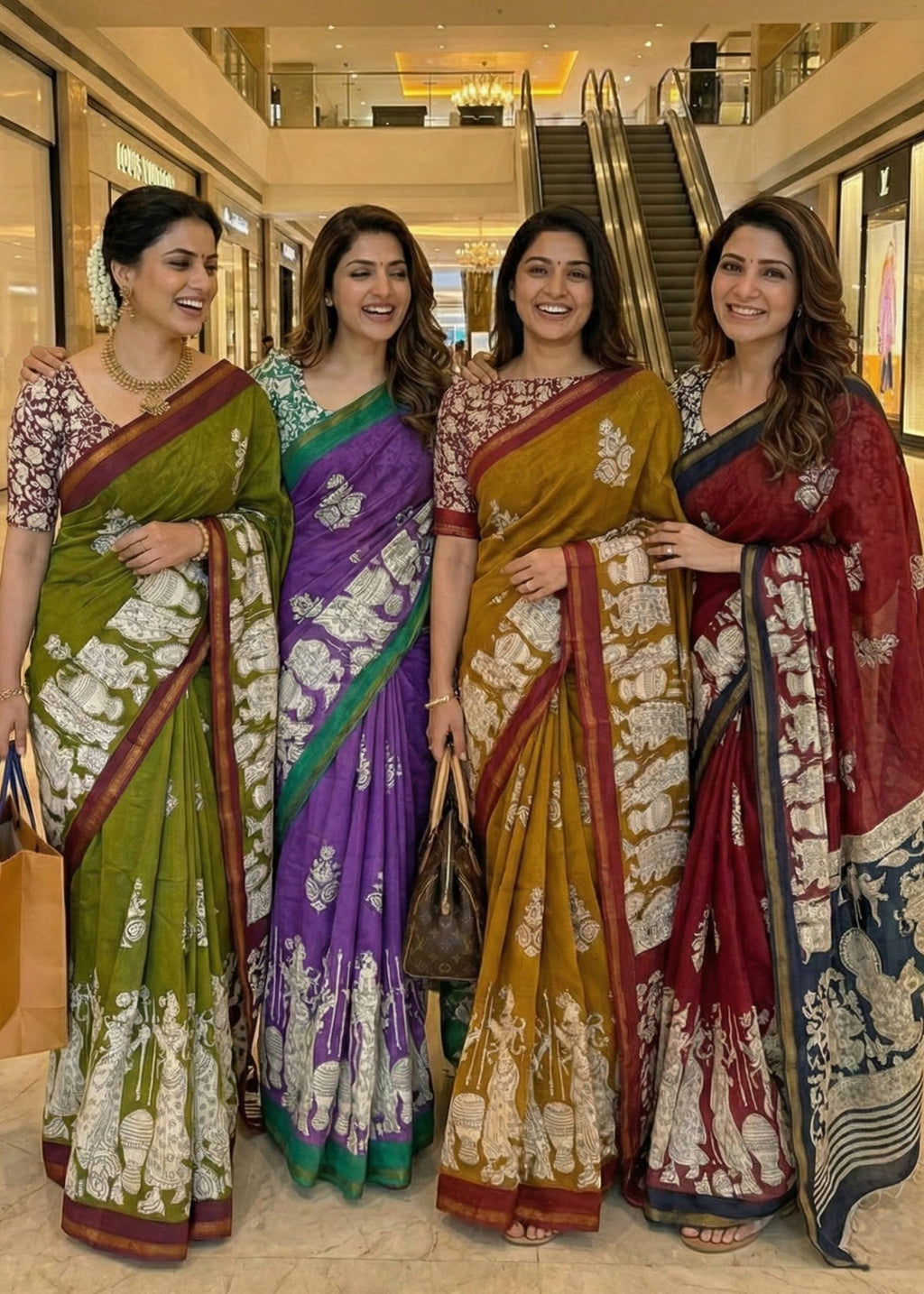 SOFT MASLIN MULMUL COTTON WITH HEVY ZARI BORDER BROWN SAREE WITH BLOUSE