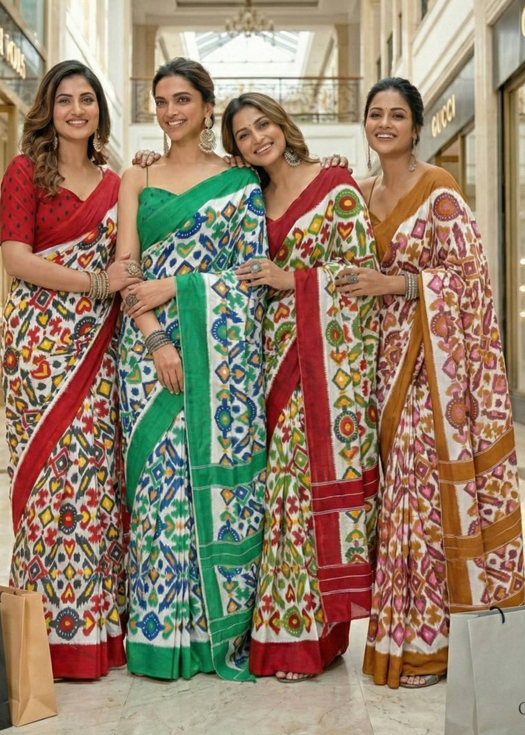 PURE MULMUL COTTON IKKAT PRINT MAROON SAREE WITH BLOUSE
