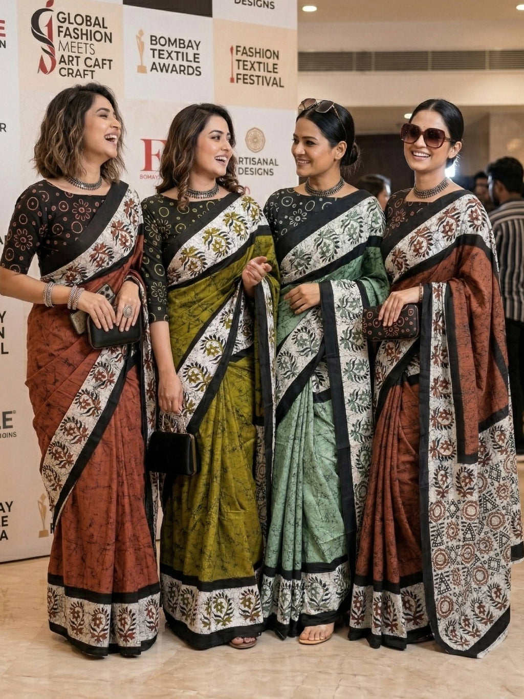 PURE SOFT MULMUL COTTON HAND BATIK STYLE PISTA GREEN SAREE WITH BLOUSE