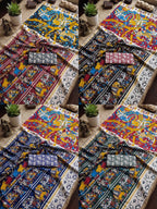 PURE MULMUL COTTON KALMKARI HAND BLOCK PRINT ULTRA SOFT & LIGHTWEIGHT BLACK SAREE WITH BLOUSE