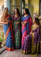 PURE SOFT COTTON HAND BAGRU PRINT PINK SAREE WITH BLOUSE