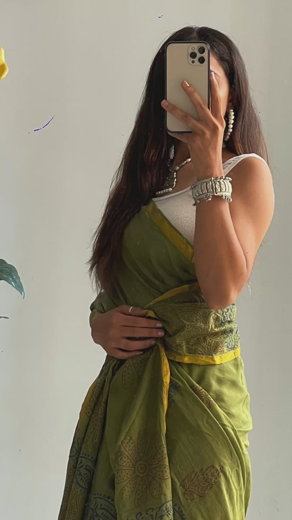 HAND BLOCK9 SOFT MASLIN COTTON WITH HEVY ZARI BODAR GREEN SAREE