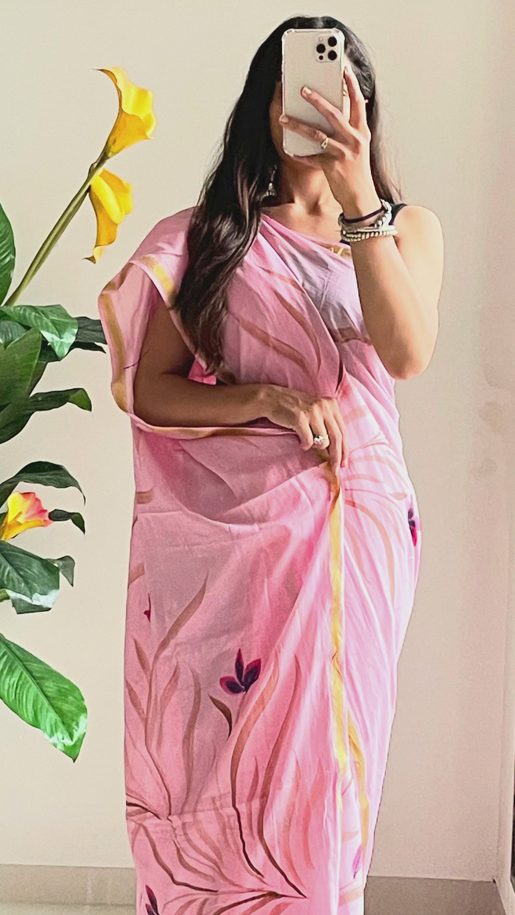 SELFI33 SOFT MASLIN COTTON WITH HEVY ZARI BODAR BABY PINK SAREE