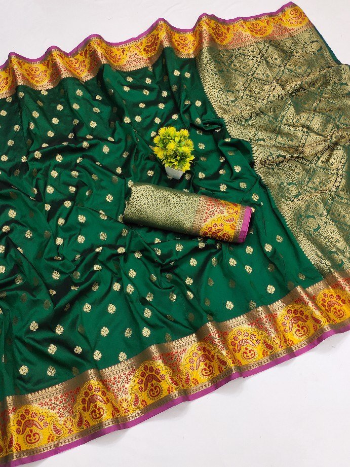 Minakari Silk jacquard saree