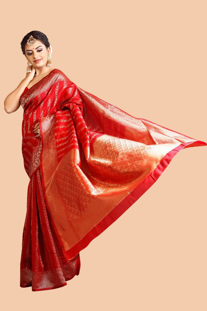 Rich Pallu and Jacqured work saree 031