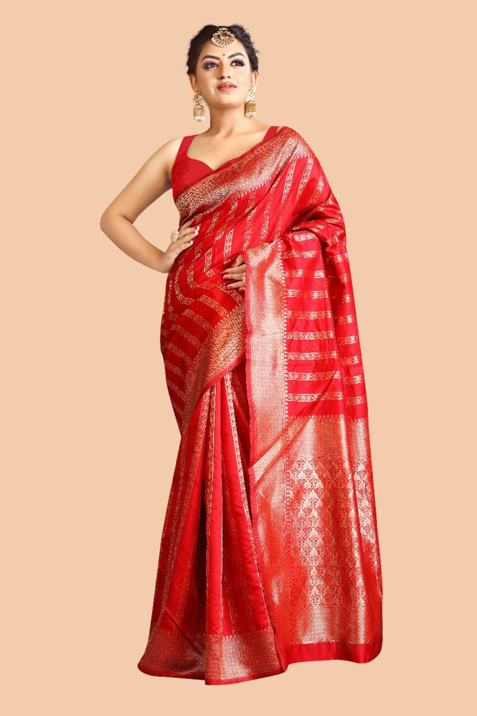 Rich Pallu and Jacqured work saree 031