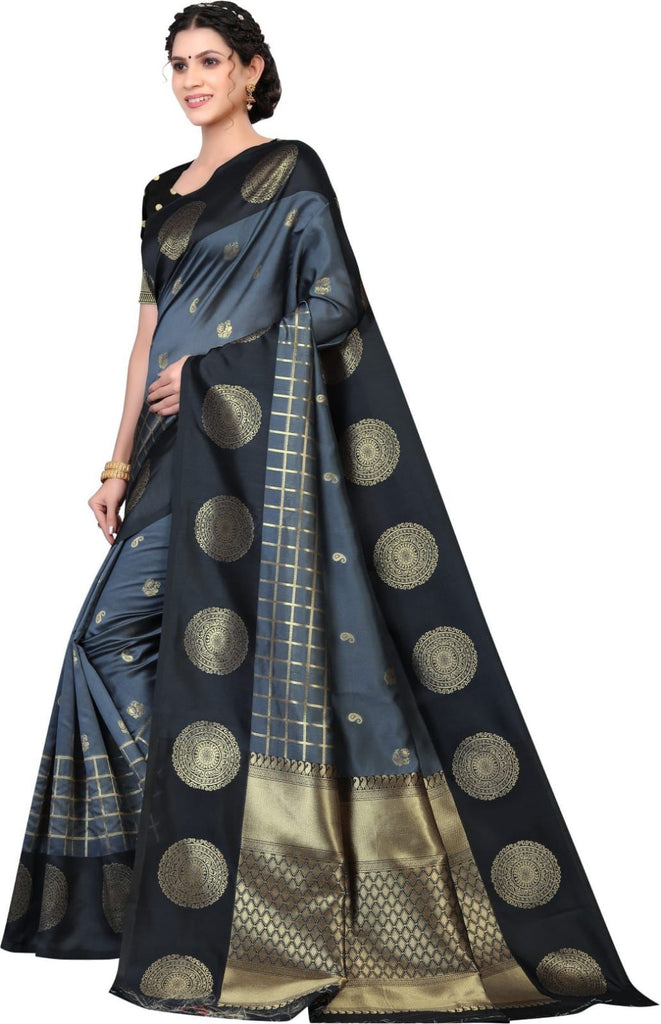 Rich Pallu and Jacqured Work Saree 080