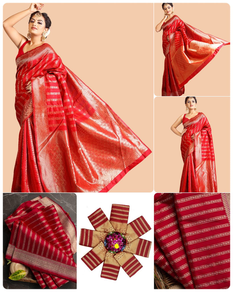 Rich Pallu and Jacqured work saree 031