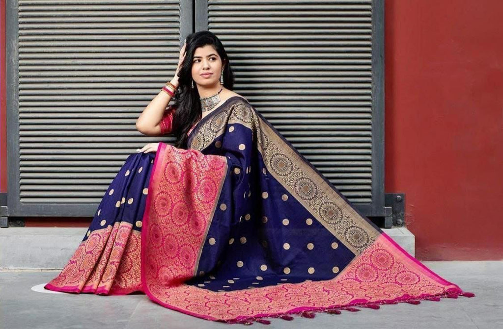 Rich Pallu and Jacqured Work saree 088