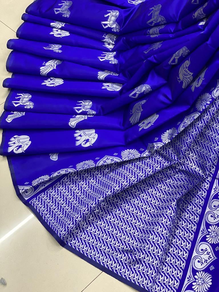 Rich Pallu and Jecqured work Saree 046