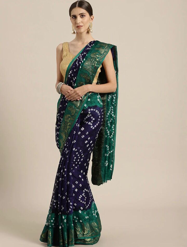 Dolly Art Silk Bandhani Saree