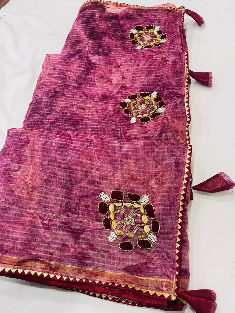 Cotton Prizm Saree with Banglory Blouse