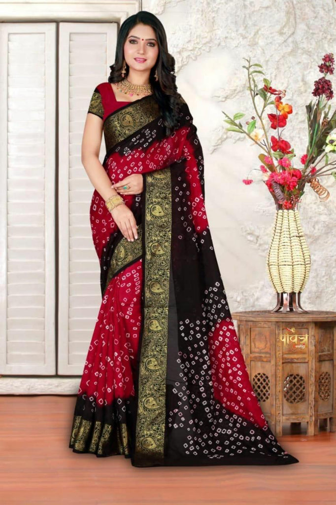 Kaveri Art Silk Bandhani Saree