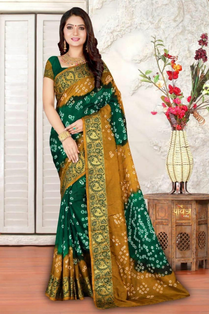 Kaveri Art Silk Bandhani Saree