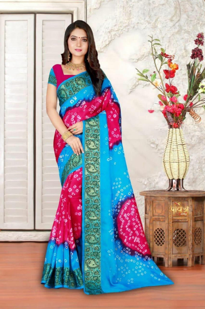 Kaveri Art Silk Bandhani Saree