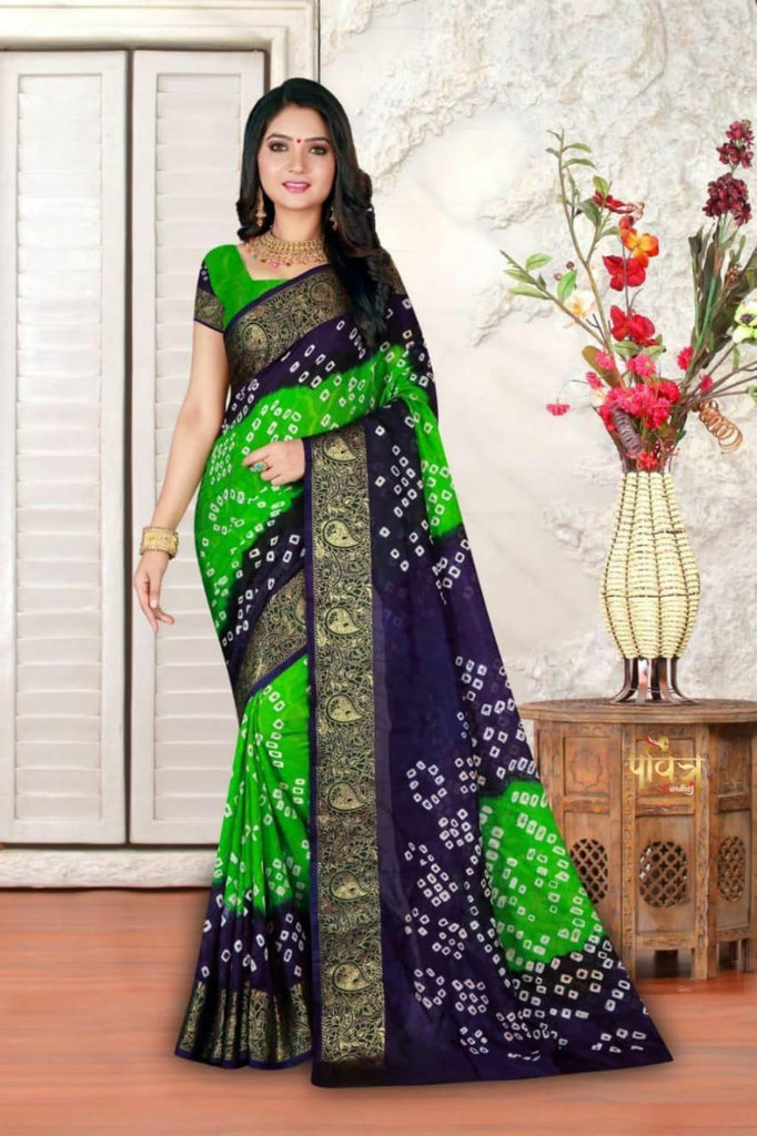 Kaveri Art Silk Bandhani Saree